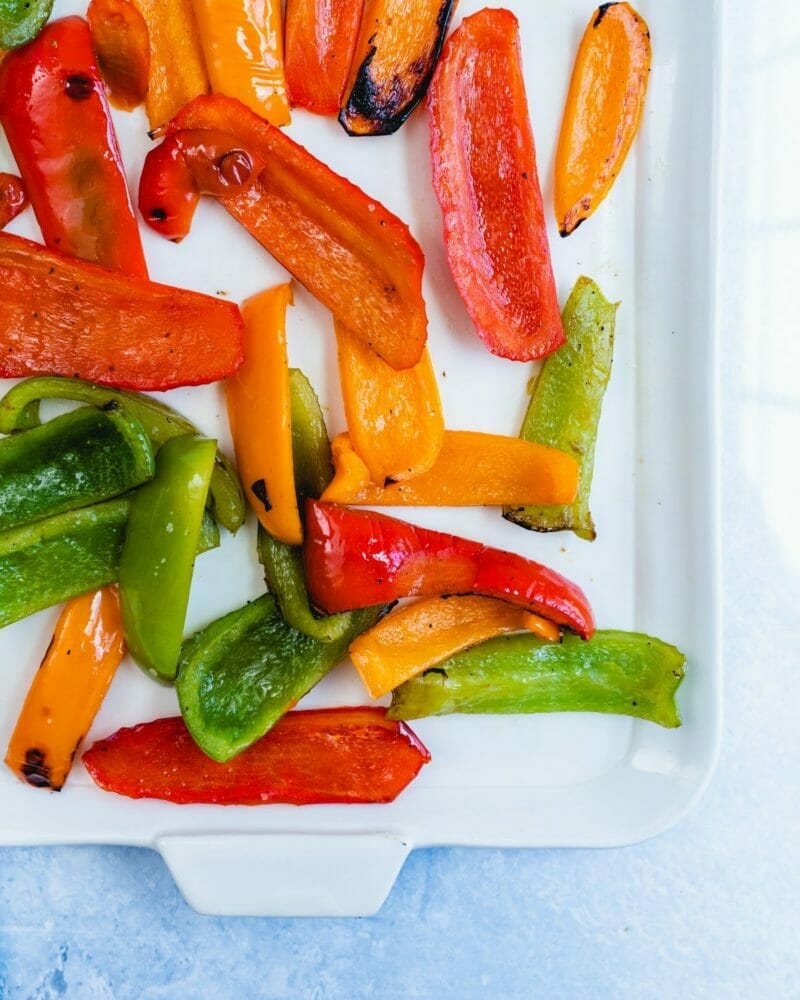 Grilled peppers