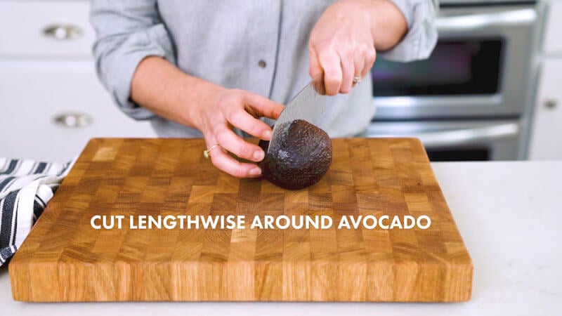 How to Cut an Avocado | Cut lengthwise around the avocado